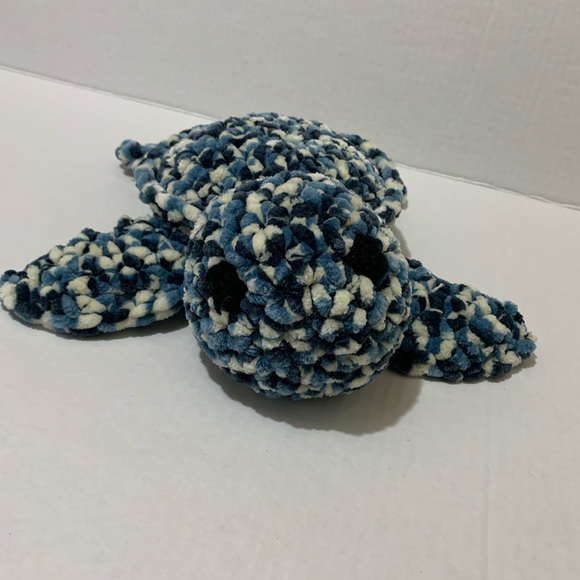 Sea Turtle Handmade Crocheted Soft Plush Stuffed Turtle - Picture 1 of 15